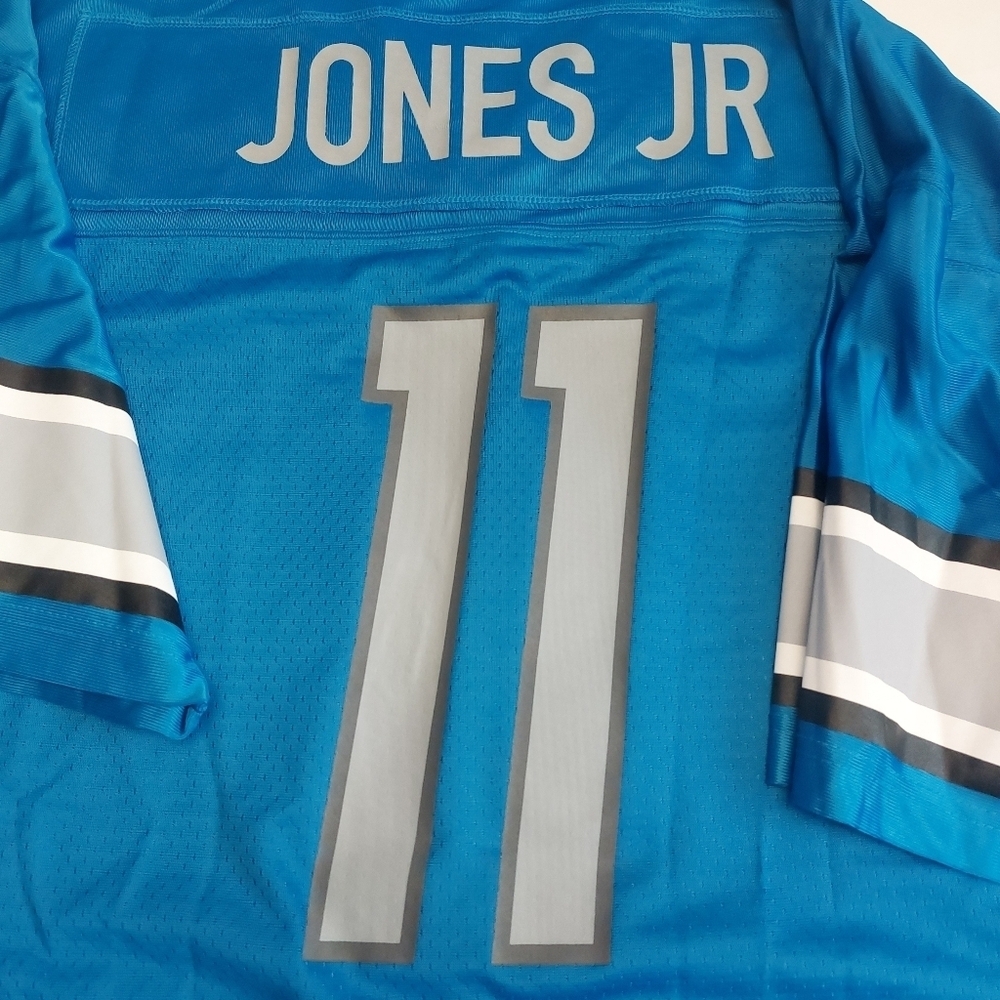 PRO LINE Detroit Lions Jersey Mens Size L Marvin Jones Jr #11 On Field Blue - Picture 5 of 6